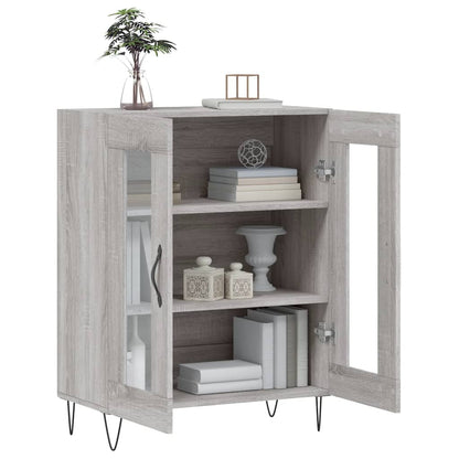 vidaXL Sideboard Grey Sonoma 69.5x34x90 cm Engineered Wood 4