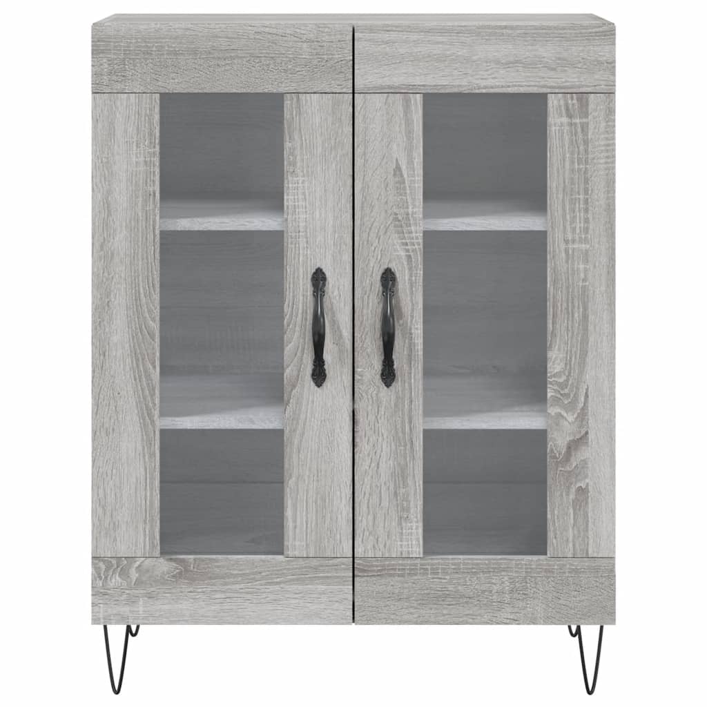 vidaXL Sideboard Grey Sonoma 69.5x34x90 cm Engineered Wood 5
