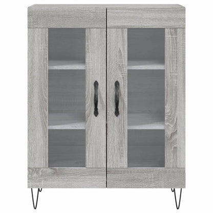 vidaXL Sideboard Grey Sonoma 69.5x34x90 cm Engineered Wood 5