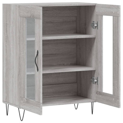 vidaXL Sideboard Grey Sonoma 69.5x34x90 cm Engineered Wood 6