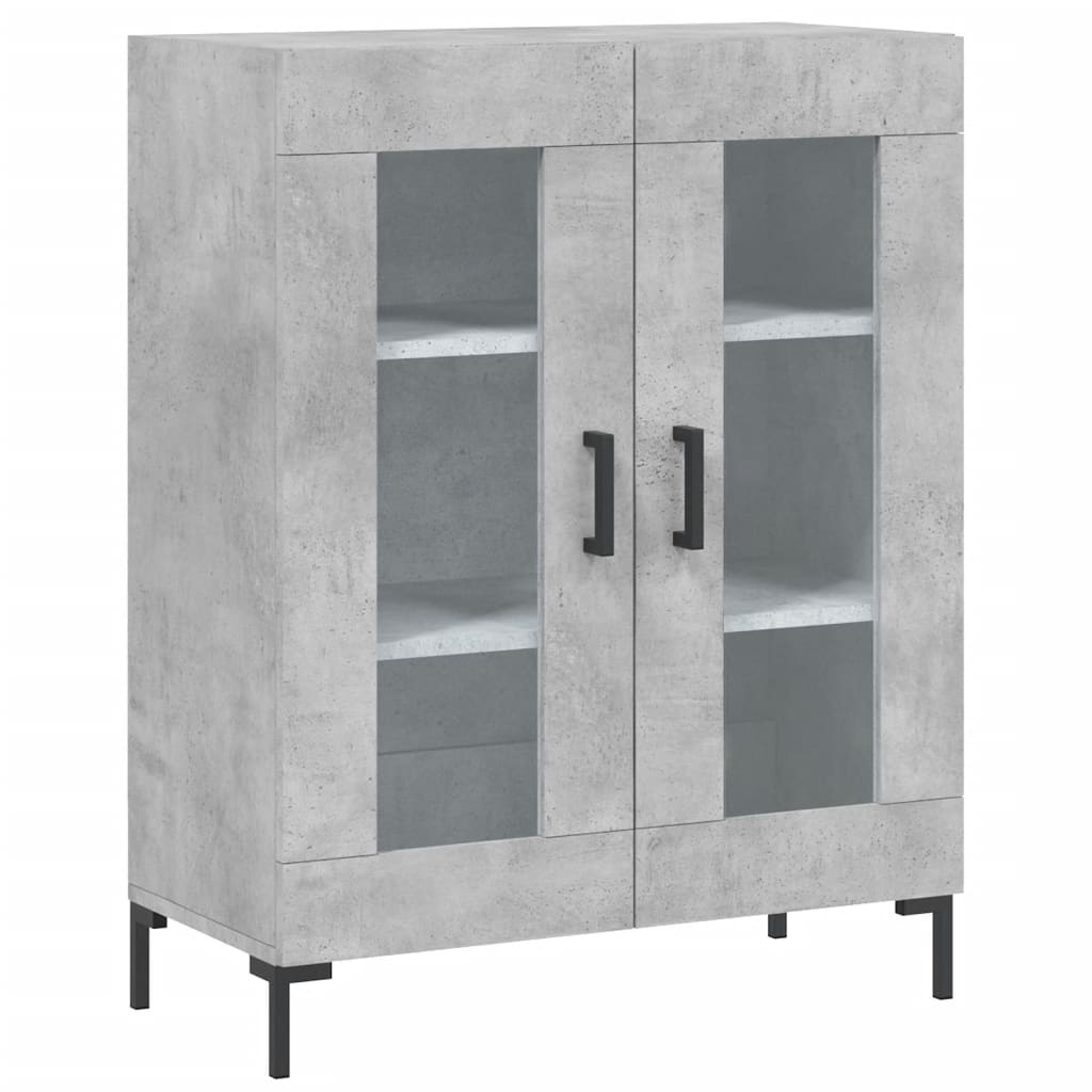vidaXL Sideboard Concrete Grey 69.5x34x90 cm Engineered Wood 2