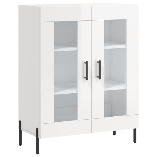 vidaXL Sideboard High Gloss White 69,5x34x90 cm Engineered Wood 2
