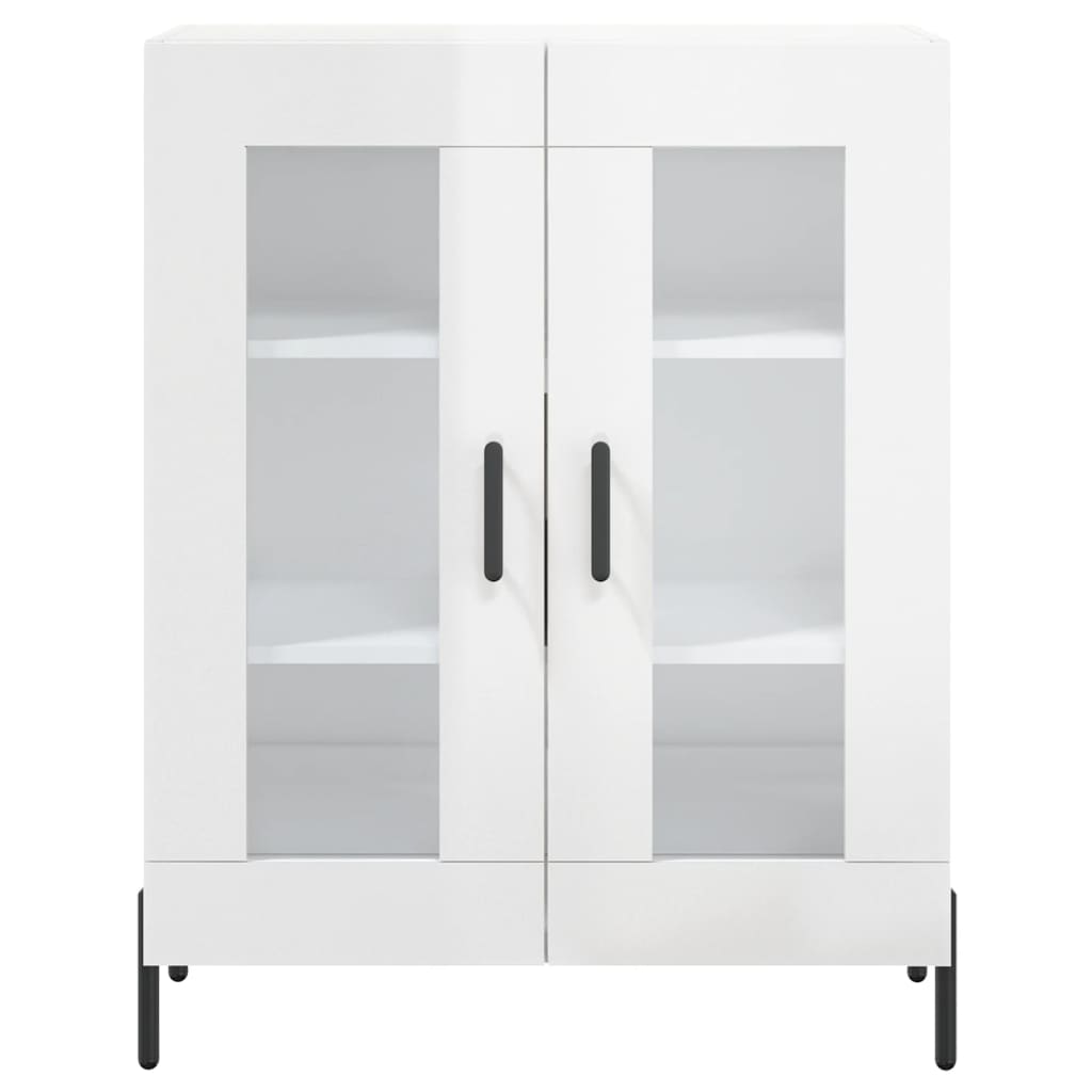 Sideboard 69,5x34x90 cm Engineered Wood High gloss white