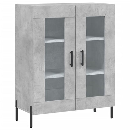 vidaXL Sideboard Concrete Grey 69.5x34x90 cm Engineered Wood 2