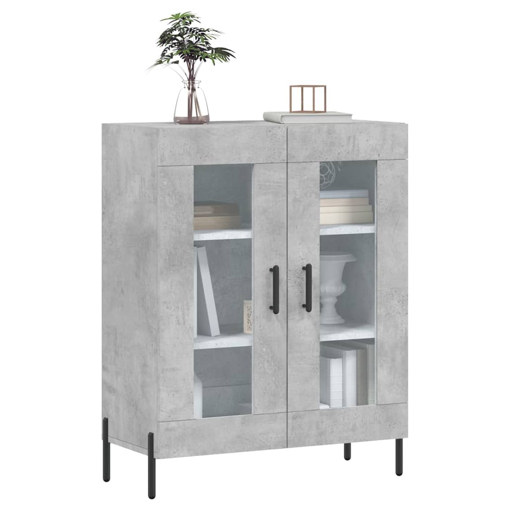 vidaXL Sideboard Concrete Grey 69.5x34x90 cm Engineered Wood 3