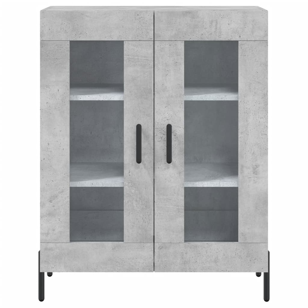 vidaXL Sideboard Concrete Grey 69.5x34x90 cm Engineered Wood 5