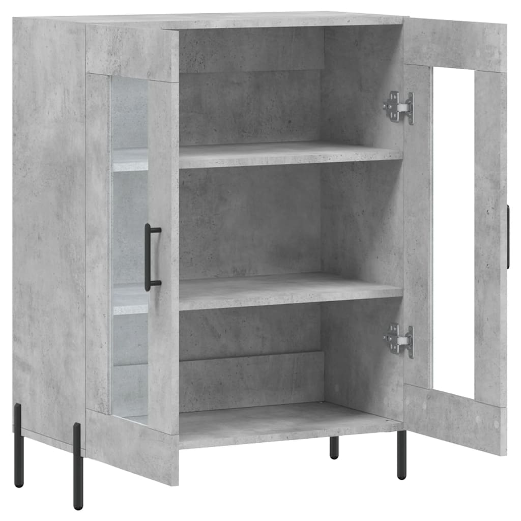 vidaXL Sideboard Concrete Grey 69.5x34x90 cm Engineered Wood 6