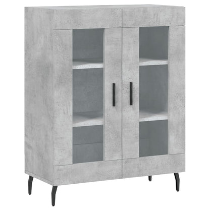 vidaXL Sideboard Concrete Grey 69.5x34x90 cm Engineered Wood 2