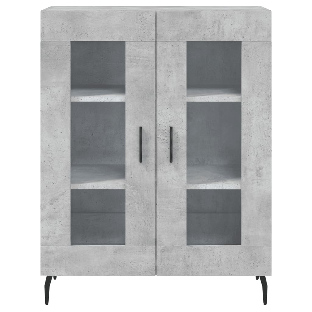vidaXL Sideboard Concrete Grey 69.5x34x90 cm Engineered Wood 5