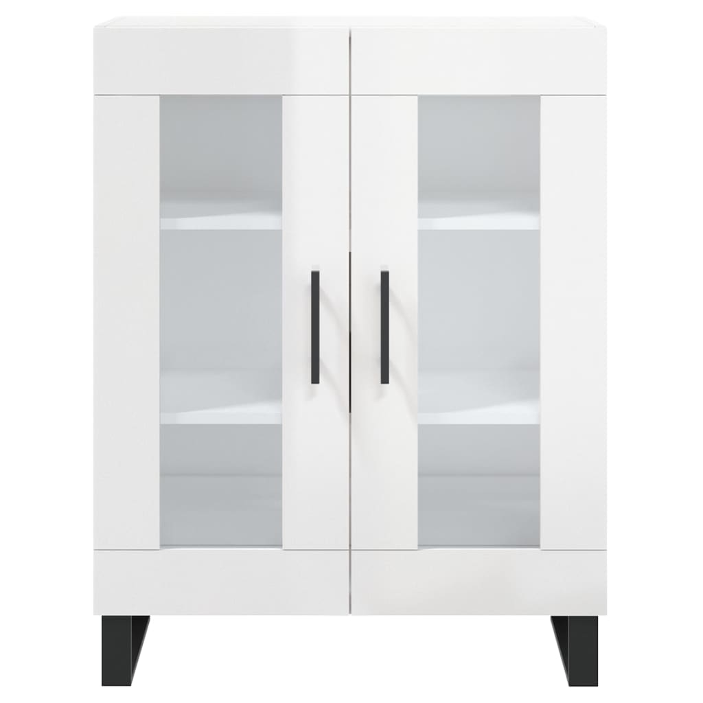 Sideboard 69,5x34x90 cm Engineered Wood High gloss white