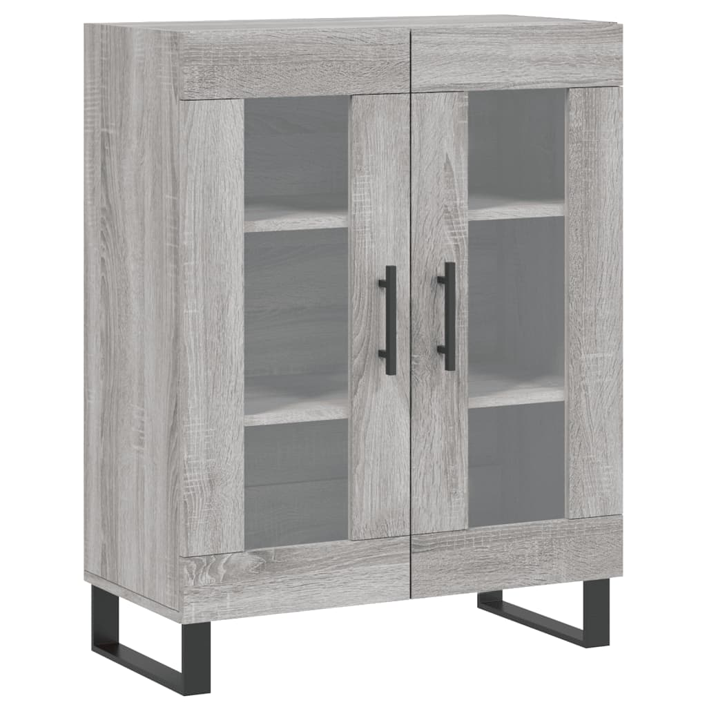 vidaXL Sideboard Grey Sonoma 69.5x34x90 cm Engineered Wood 2