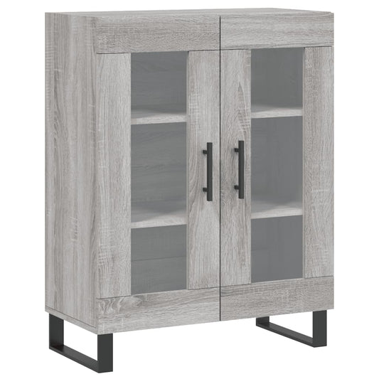 vidaXL Sideboard Grey Sonoma 69.5x34x90 cm Engineered Wood 2