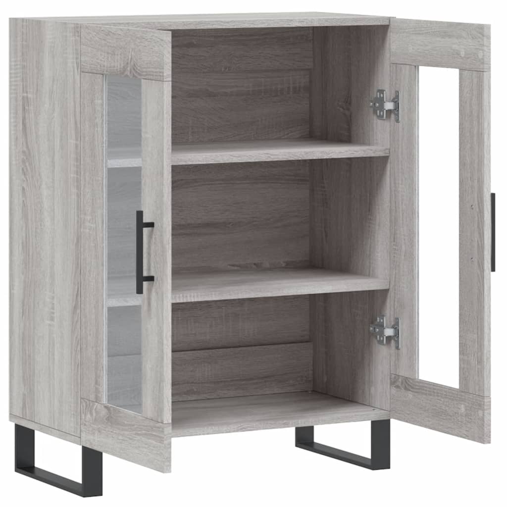 vidaXL Sideboard Grey Sonoma 69.5x34x90 cm Engineered Wood 6