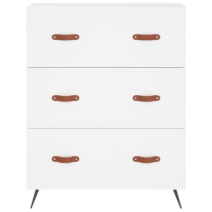 vidaXL Chest of Drawers White 69.5x34x90 cm Engineered Wood 5