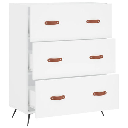 vidaXL Chest of Drawers White 69.5x34x90 cm Engineered Wood 6