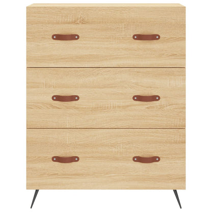 vidaXL Chest of Drawers Sonoma Oak 69.5x34x90 cm Engineered Wood 5