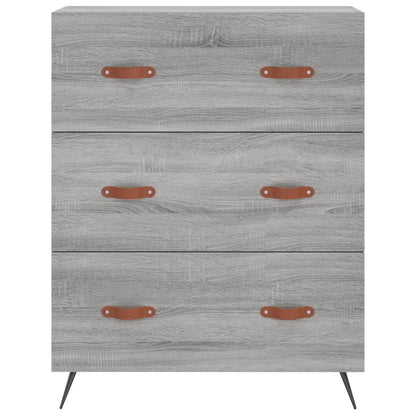 vidaXL Chest of Drawers Grey Sonoma 69.5x34x90 cm Engineered Wood 5