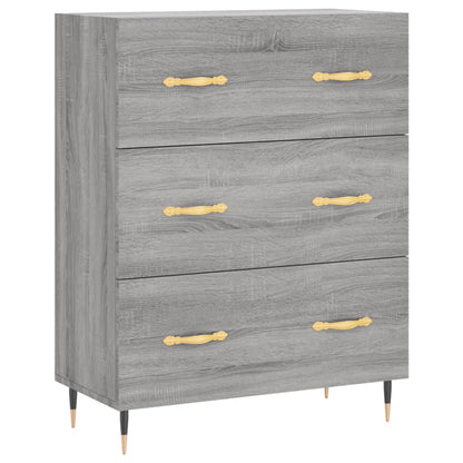 vidaXL Sideboard Grey Sonoma 69.5x34x90 cm Engineered Wood 2