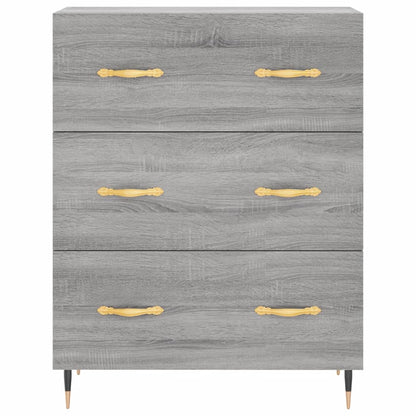 vidaXL Sideboard Grey Sonoma 69.5x34x90 cm Engineered Wood 5