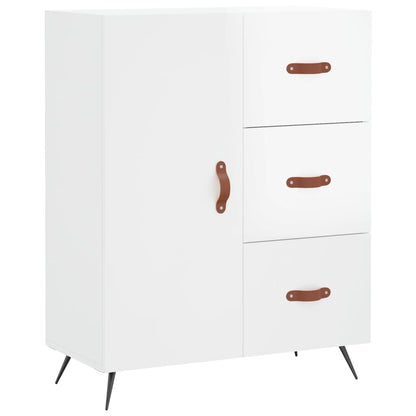 vidaXL Sideboard High Gloss White 69.5x34x90 cm Engineered Wood 2
