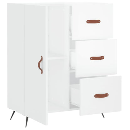 vidaXL Sideboard High Gloss White 69.5x34x90 cm Engineered Wood 6