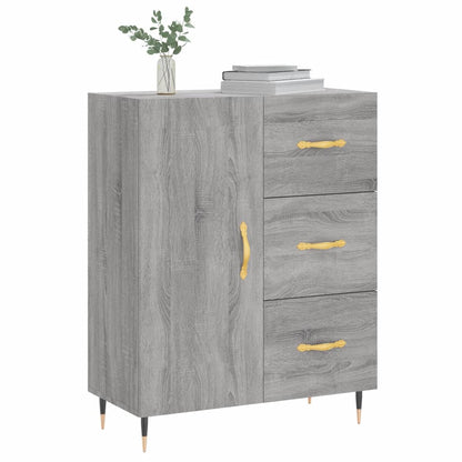 vidaXL Sideboard Grey Sonoma 69.5x34x90 cm Engineered Wood 3