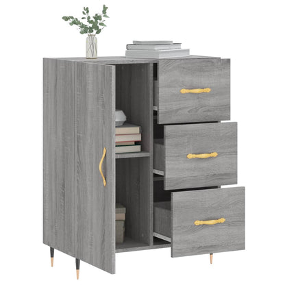 vidaXL Sideboard Grey Sonoma 69.5x34x90 cm Engineered Wood 4