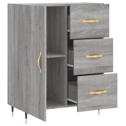 vidaXL Sideboard Grey Sonoma 69.5x34x90 cm Engineered Wood 6