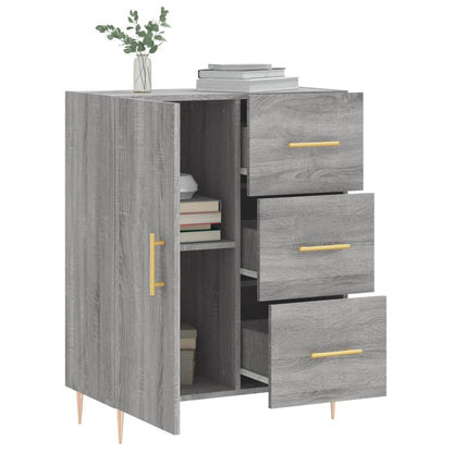 vidaXL Sideboard Grey Sonoma 69.5x34x90 cm Engineered Wood 4