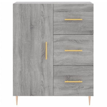 vidaXL Sideboard Grey Sonoma 69.5x34x90 cm Engineered Wood 5