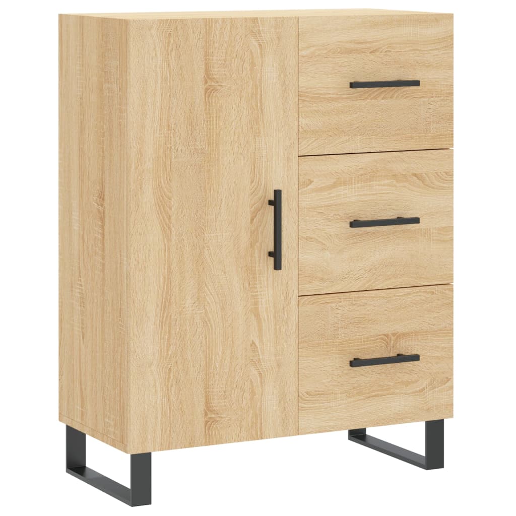 vidaXL Sideboard Sonoma Oak 69.5x34x90 cm Engineered Wood 2