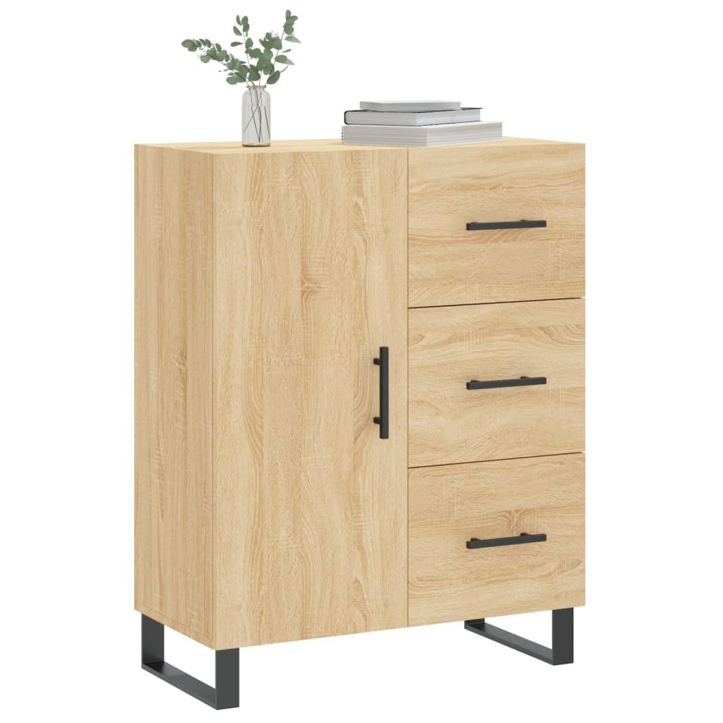 vidaXL Sideboard Sonoma Oak 69.5x34x90 cm Engineered Wood 3
