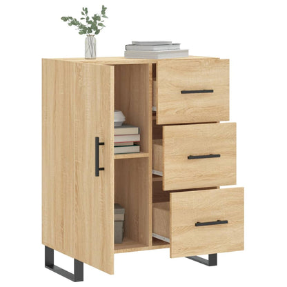 vidaXL Sideboard Sonoma Oak 69.5x34x90 cm Engineered Wood 4