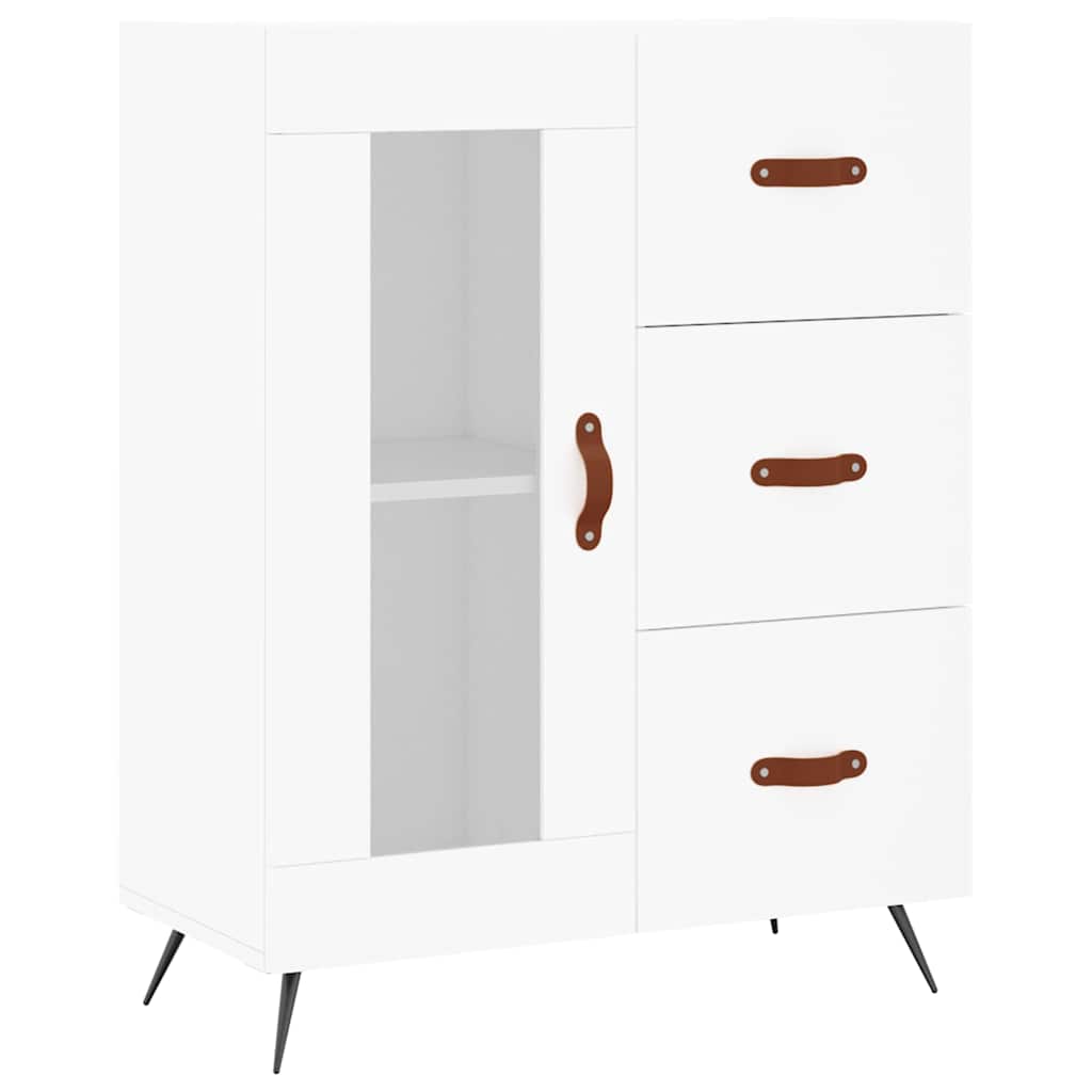 vidaXL Sideboard White 69.5x34x90 cm Engineered Wood 2