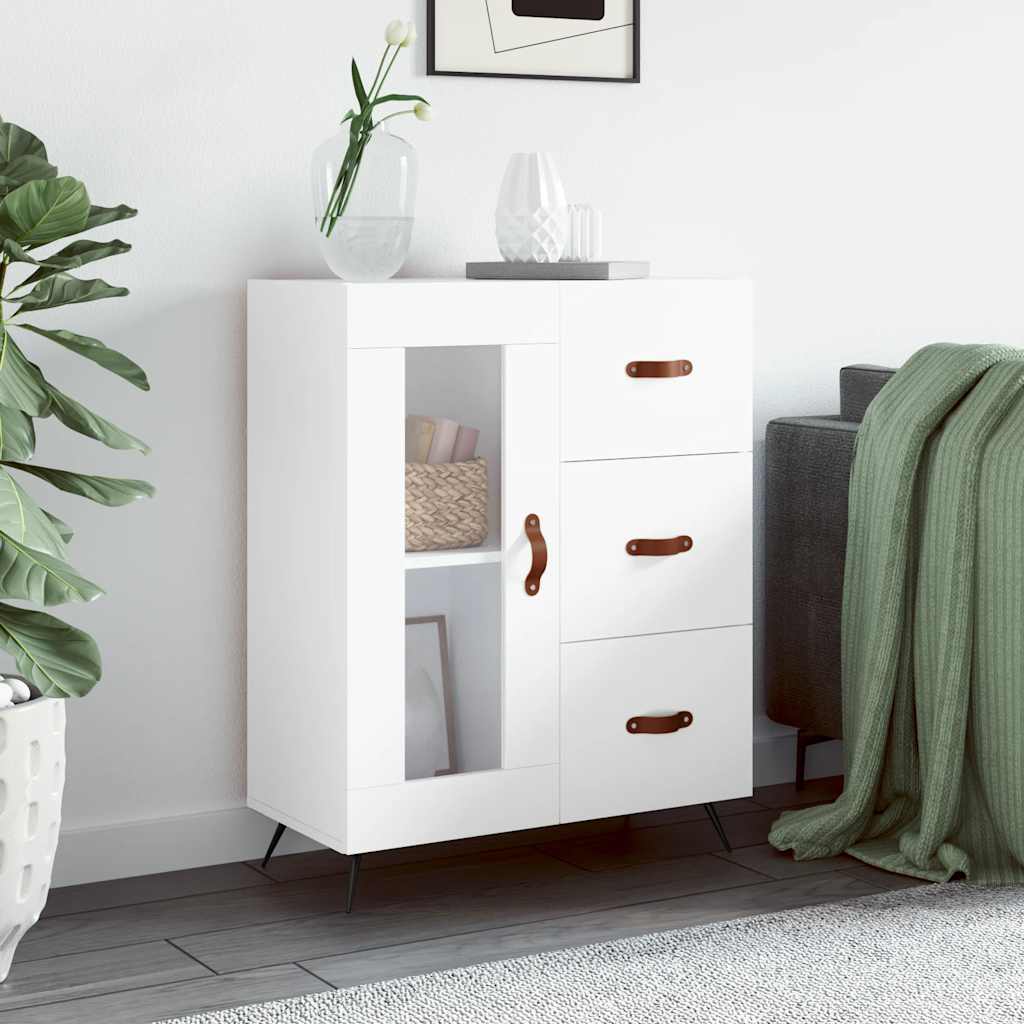 vidaXL Sideboard White 69.5x34x90 cm Engineered Wood 1