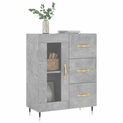 vidaXL Sideboard Concrete Grey 69.5x34x90 cm Engineered Wood 3