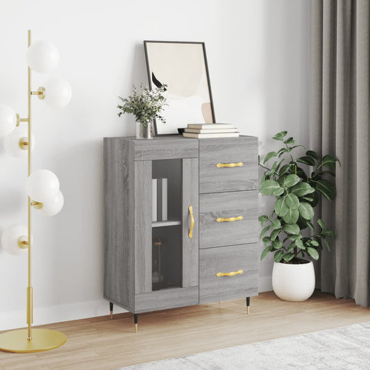 vidaXL Sideboard Grey Sonoma 69,5x34x90 cm Engineered Wood 1