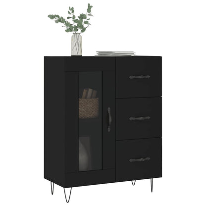 vidaXL Sideboard Black 69.5x34x90 cm Engineered Wood 3