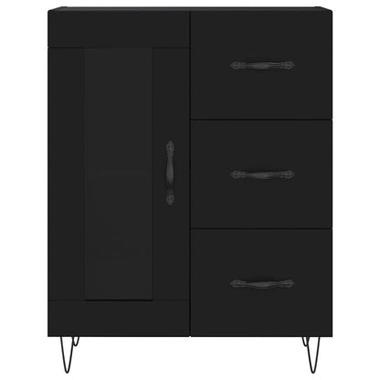 vidaXL Sideboard Black 69.5x34x90 cm Engineered Wood 5