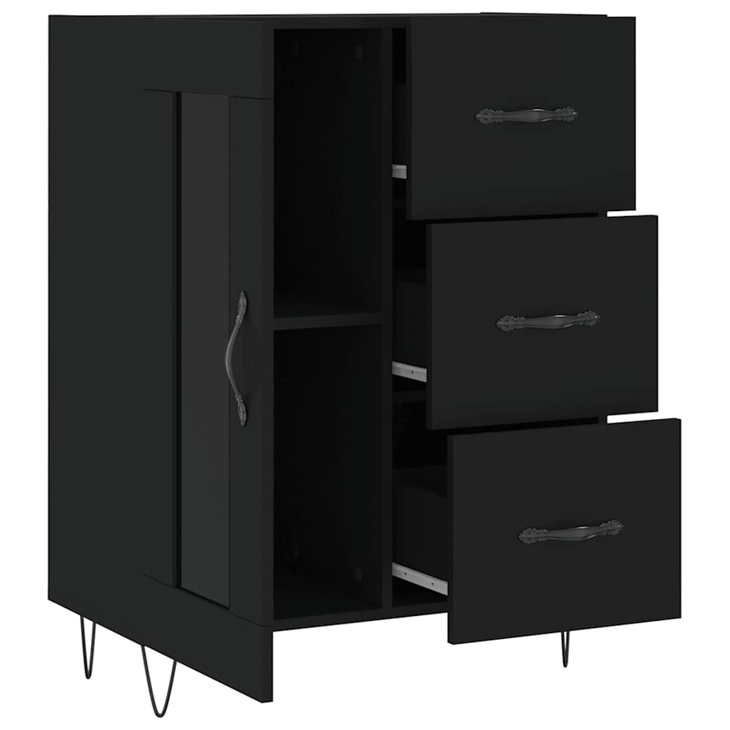 vidaXL Sideboard Black 69.5x34x90 cm Engineered Wood 6