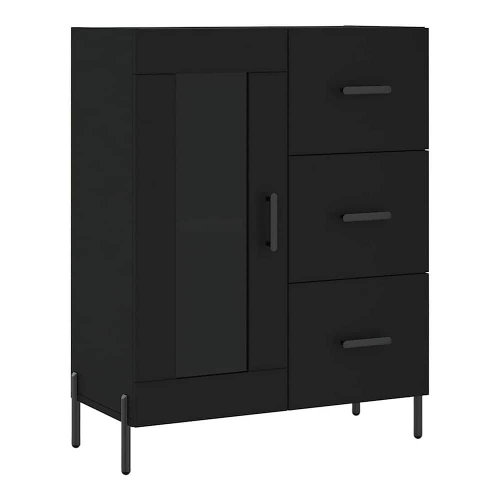 Sideboard 69,5x34x90 cm Engineered Wood Black