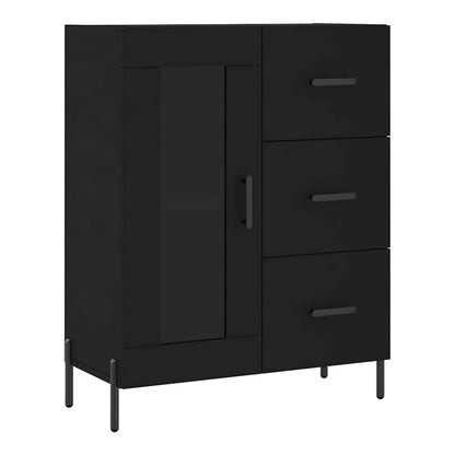Sideboard 69,5x34x90 cm Engineered Wood Black