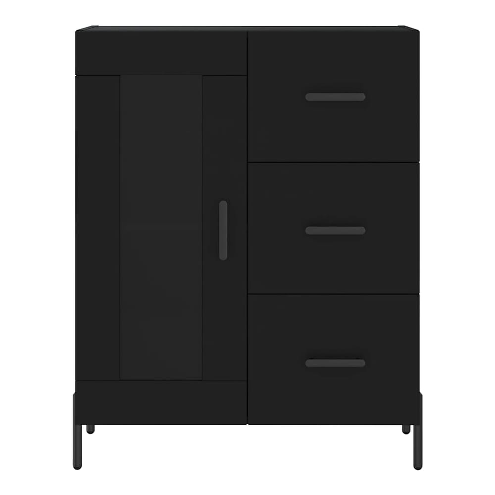 Sideboard 69,5x34x90 cm Engineered Wood Black