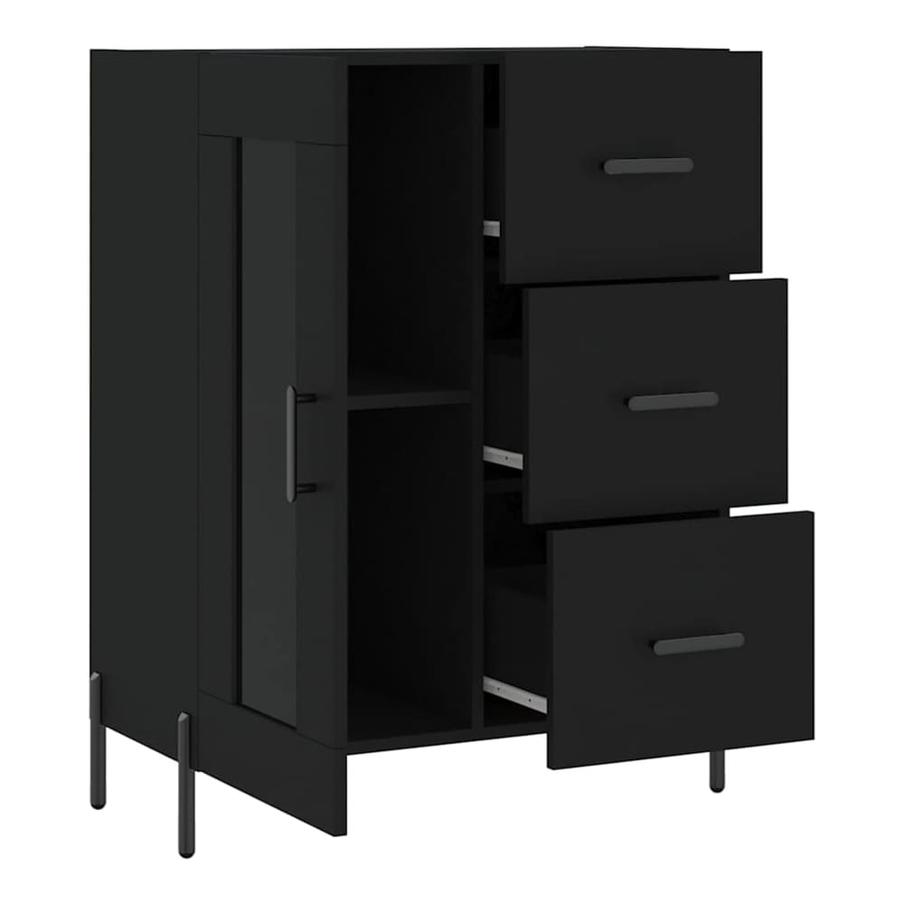 Sideboard 69,5x34x90 cm Engineered Wood Black