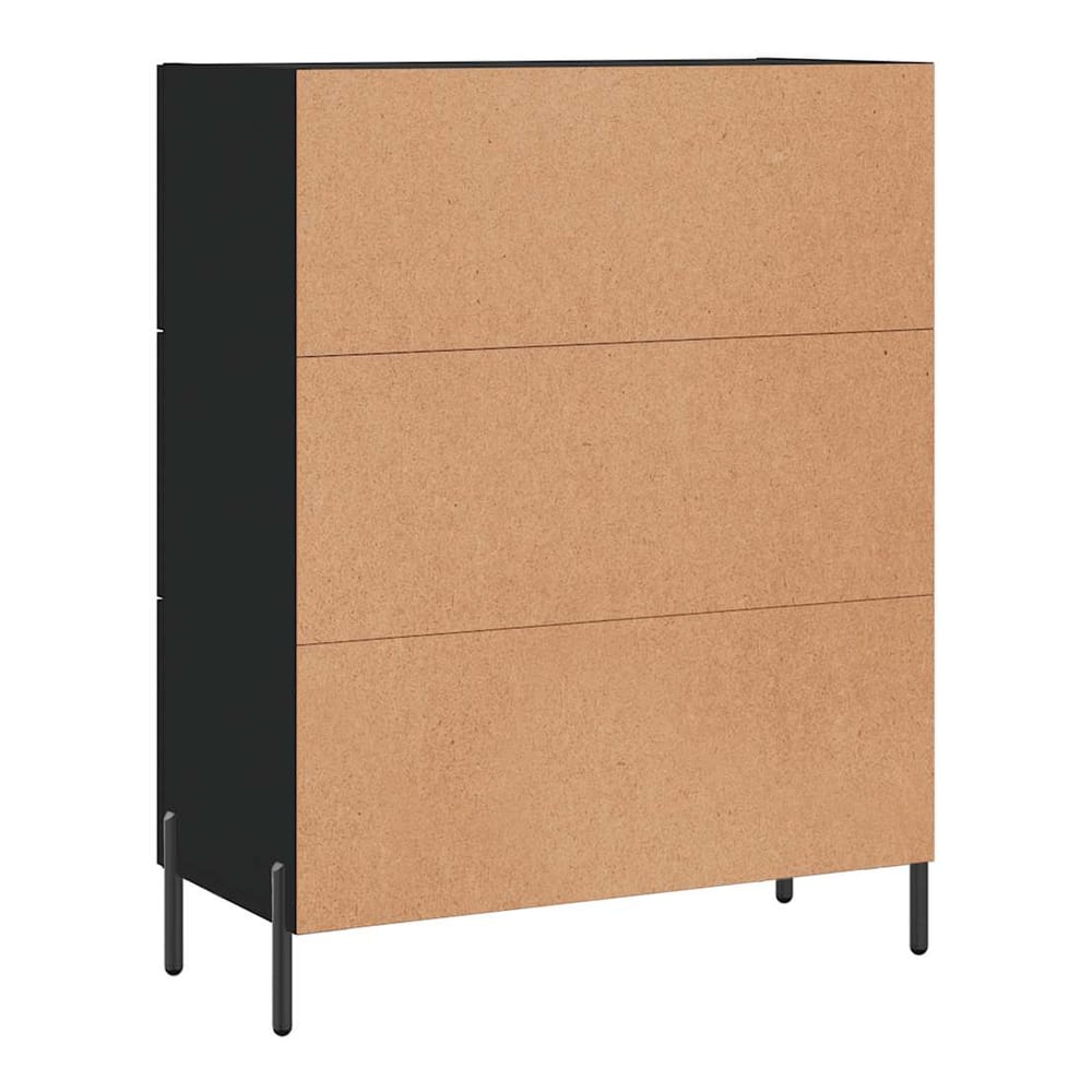 Sideboard 69,5x34x90 cm Engineered Wood Black