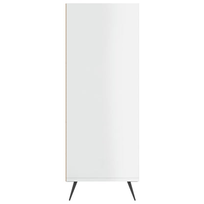 vidaXL Bookcase High Gloss White 69.5x32.5x90 cm Engineered Wood 5