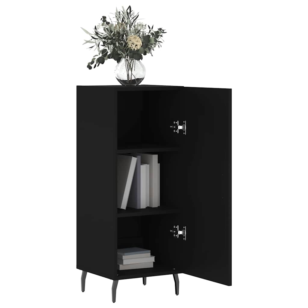 vidaXL Sideboard Black 34.5x34x90 cm Engineered Wood 4