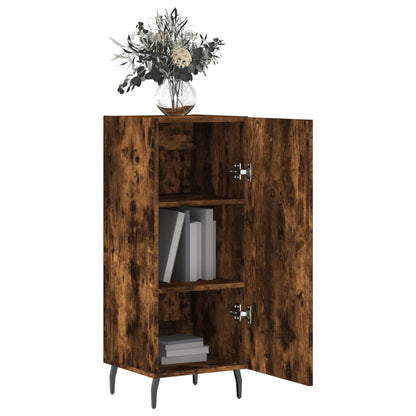vidaXL Sideboard Smoked Oak 34.5x34x90 cm Engineered Wood 4