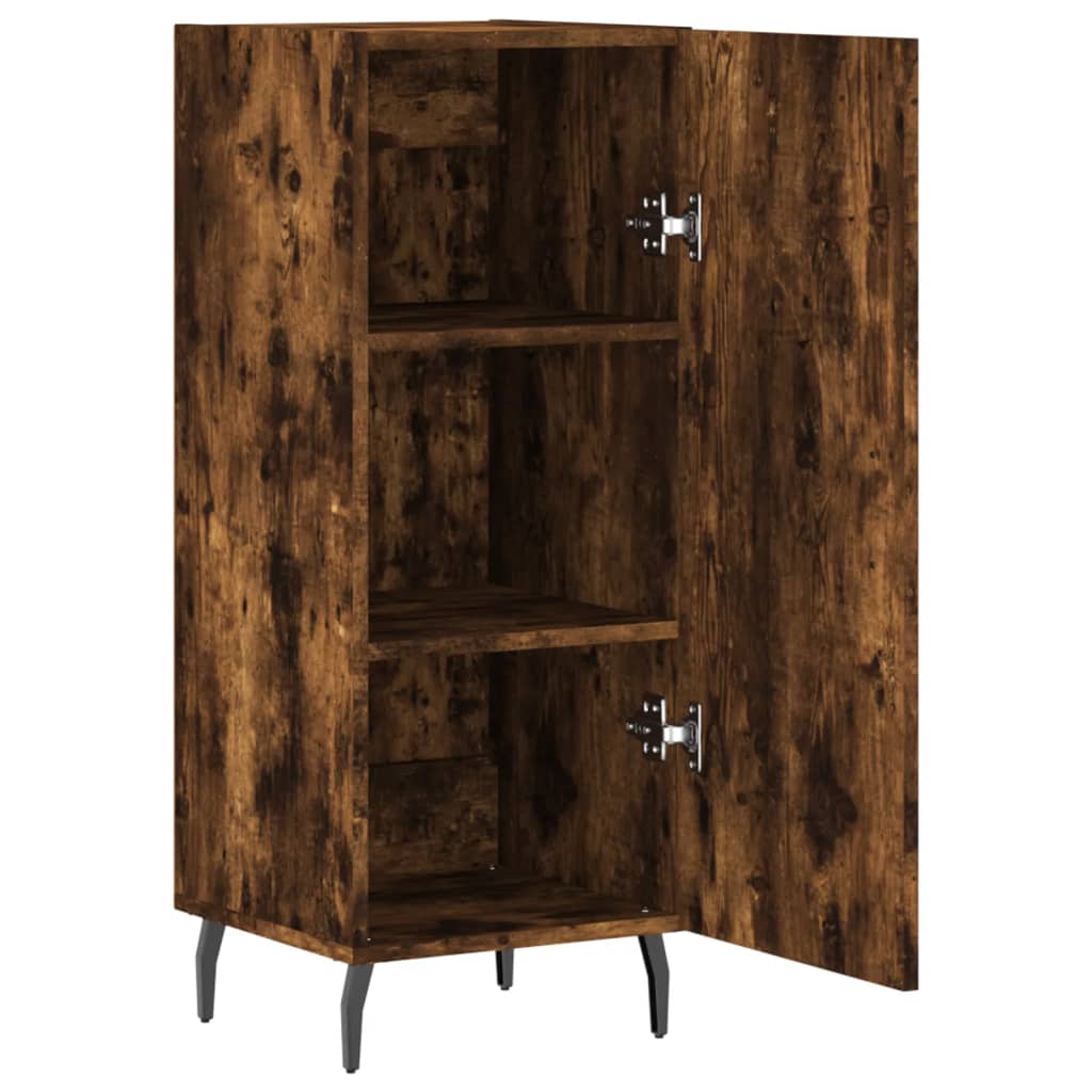 vidaXL Sideboard Smoked Oak 34.5x34x90 cm Engineered Wood 5