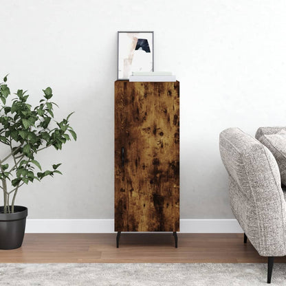 vidaXL Sideboard Smoked Oak 34.5x34x90 cm Engineered Wood 1